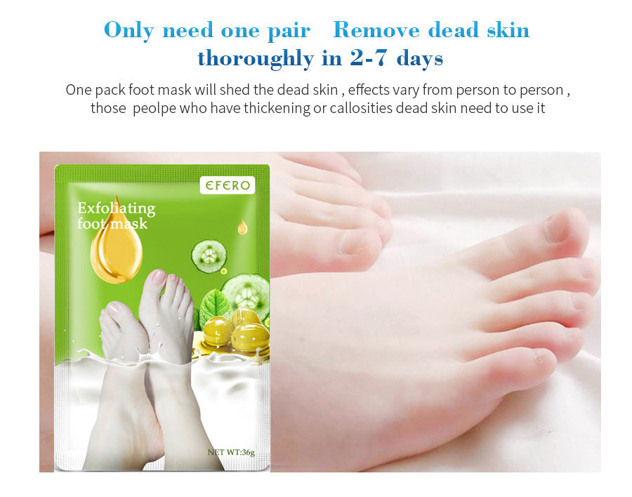 Exfoliating Foot Mask Foot SPA Pedicure Socks Removing Dead Skin Whitening Heels Feet Peeling Anti Cracked Foot Skin Care