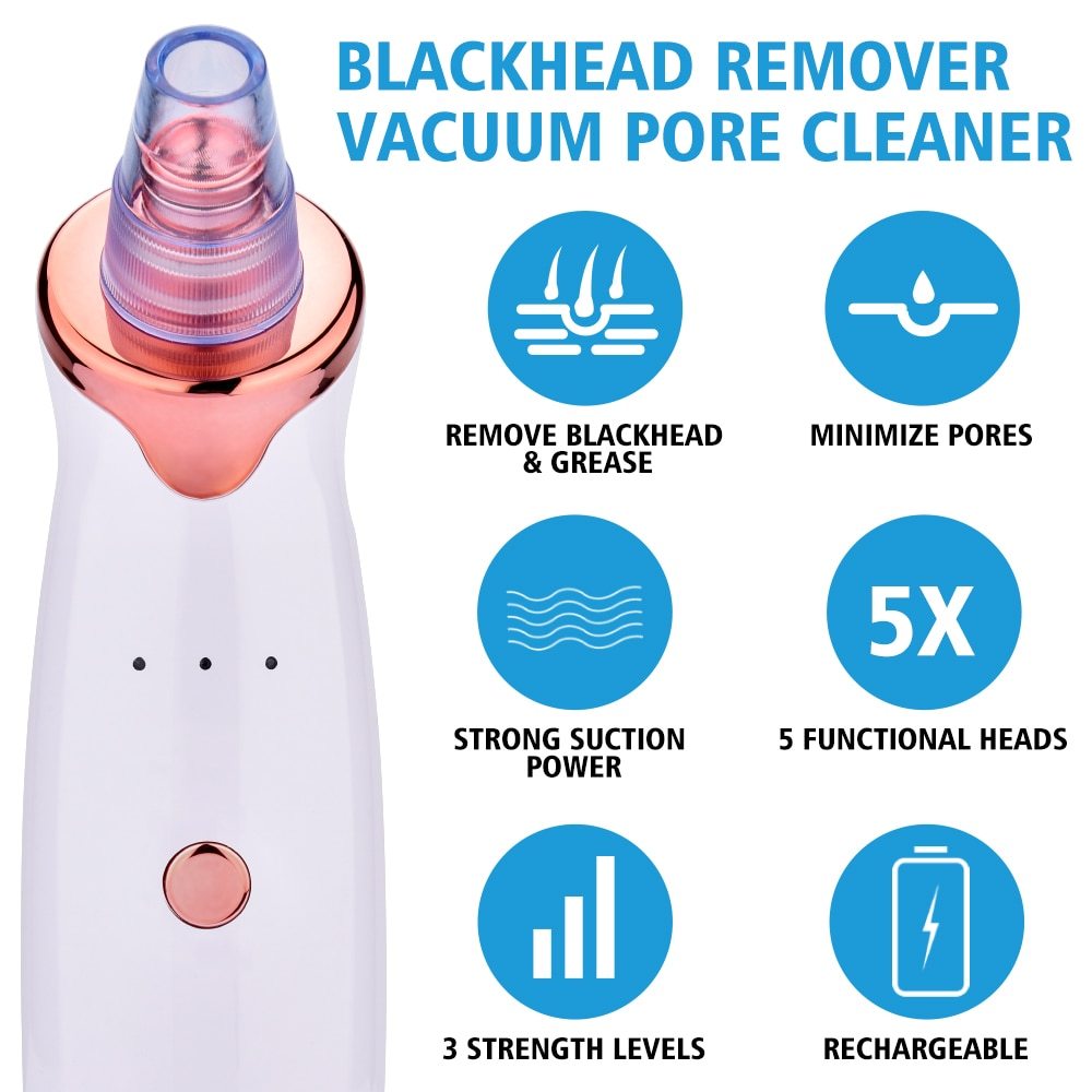 Acne Cleaning Facial Electric Blackhead Suction Tool