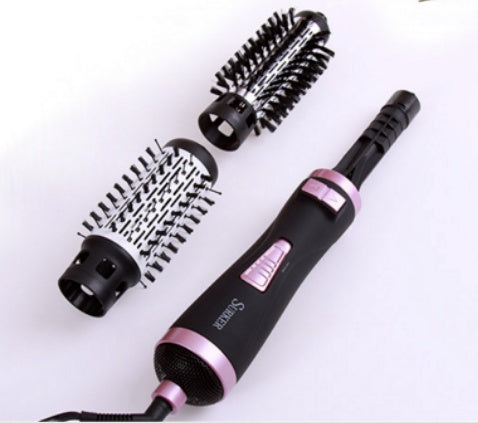 Professional Hair Dryer Rotary Brush Machine 2 in 1 Multifunction Hair Curler Curling Iron Wand Styling Tools