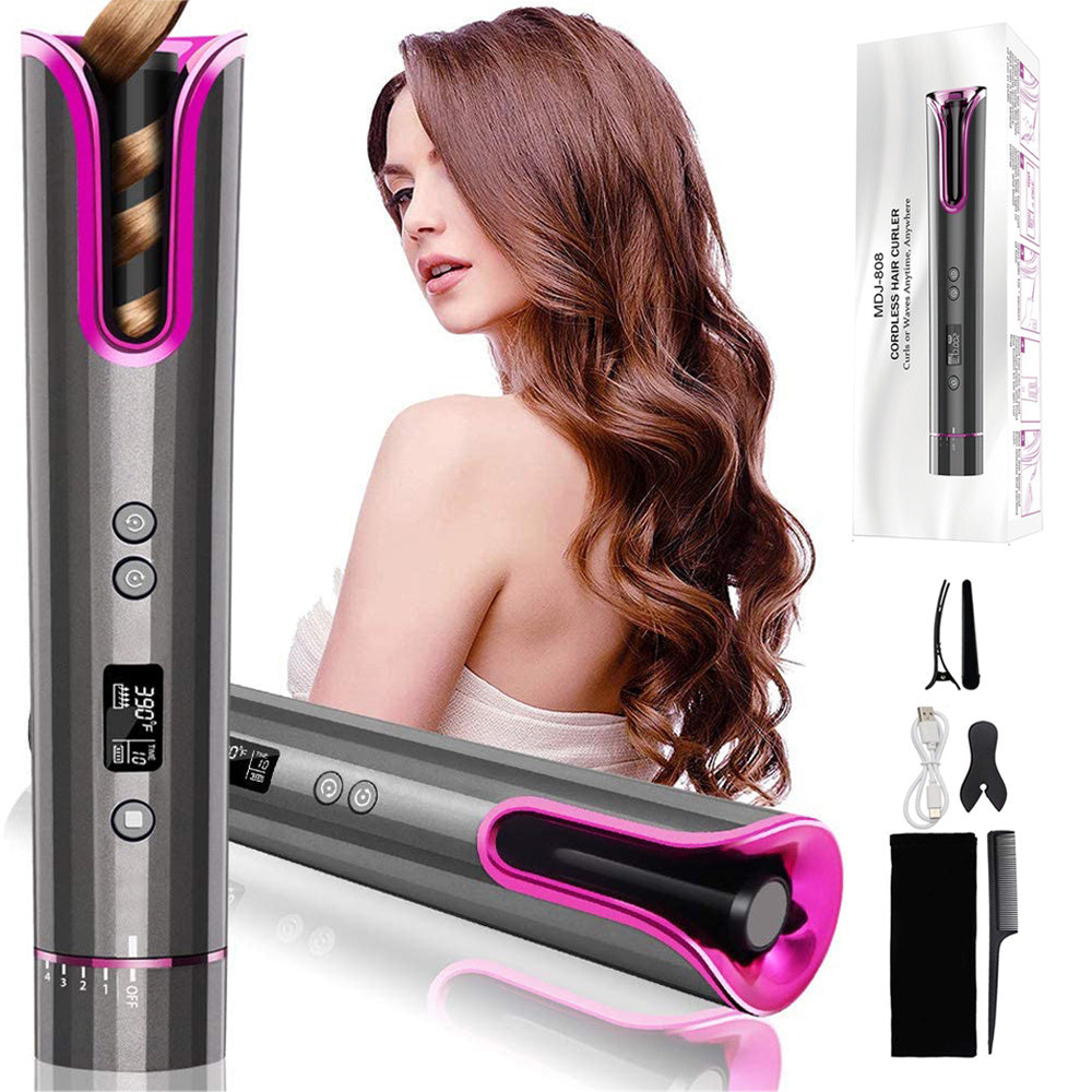 USB Cordless Automatic Hair Curler