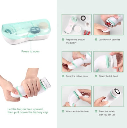 Facial cleaning brush, electric skin waterproof brush