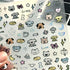 Flat Nail Sticker Cute Cartoon Self Adhesive