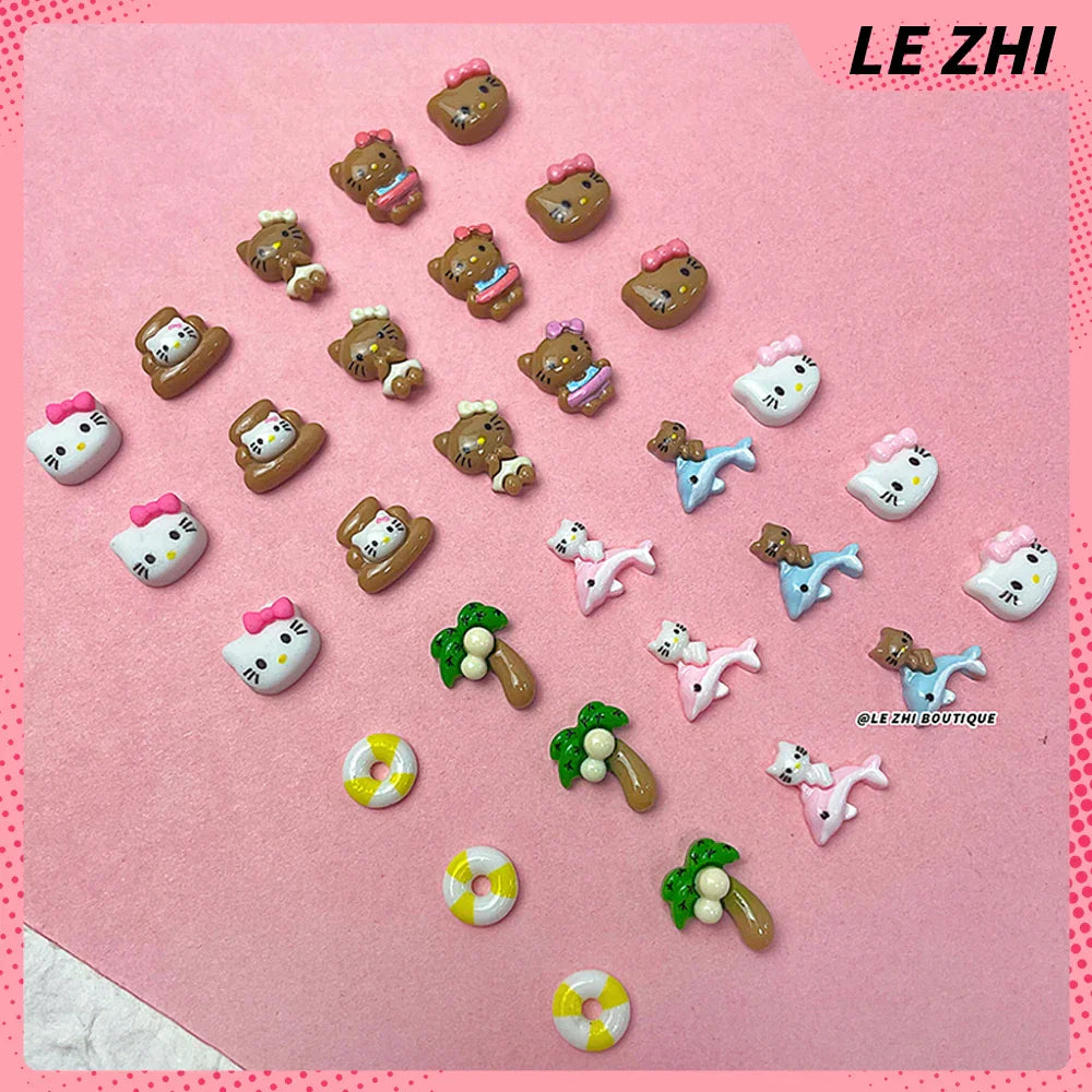 Kitty Nail Art Accessories