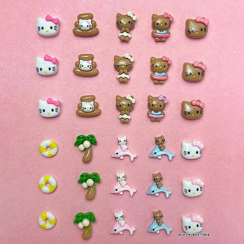 Kitty Nail Art Accessories