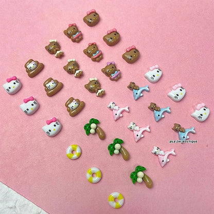 Kitty Nail Art Accessories