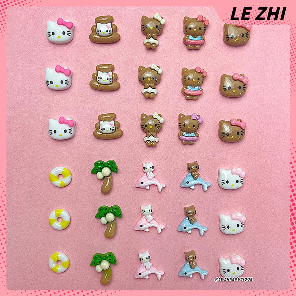 Kitty Nail Art Accessories