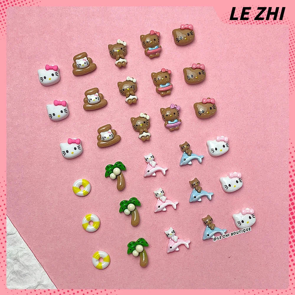 Kitty Nail Art Accessories